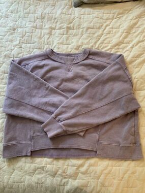 FP Movement by Free People Dusty Lavender Intercept Crewneck Sweatshirt